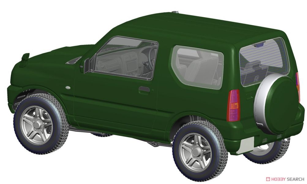 富士美 Fujimi 1/24 車NEXT 13 066295 鈴木 Jimny JB23 LAND VENTURE 珍珠綠 組裝模型 