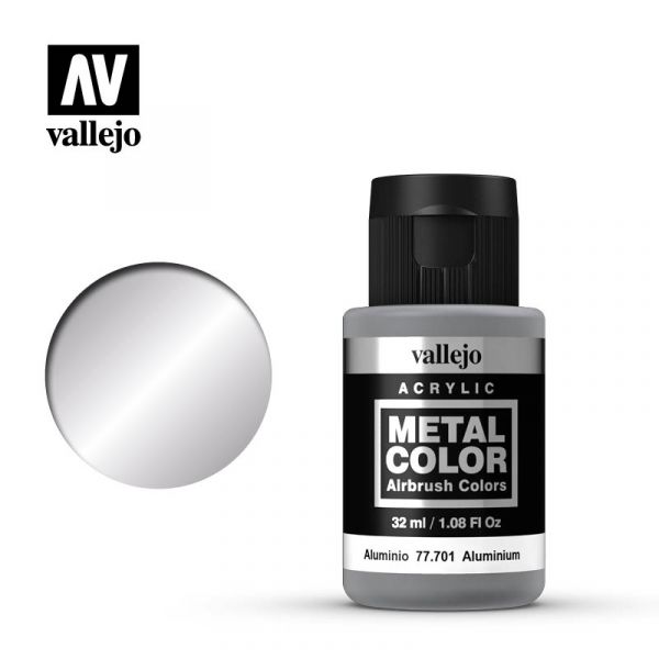 Acrylicos Vallejo - 77701 - 金屬色彩 Metal Color - 鋁 Aluminium - 32 ml. 