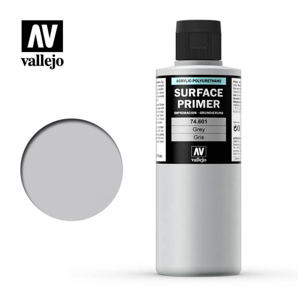 Acrylicos Vallejo - 74601 - 表面底漆 Surface Primer - 灰色 200ml 