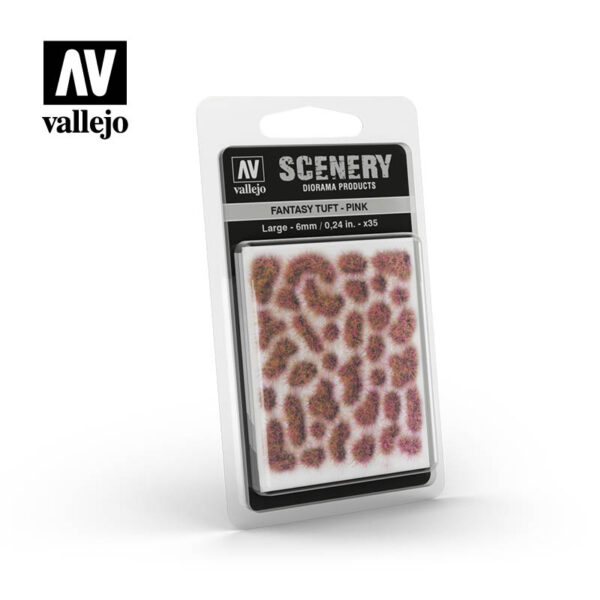 西班牙 Vallejo AV #SC433 Scenery-Wild Tuft- 粉色草叢 6mm 