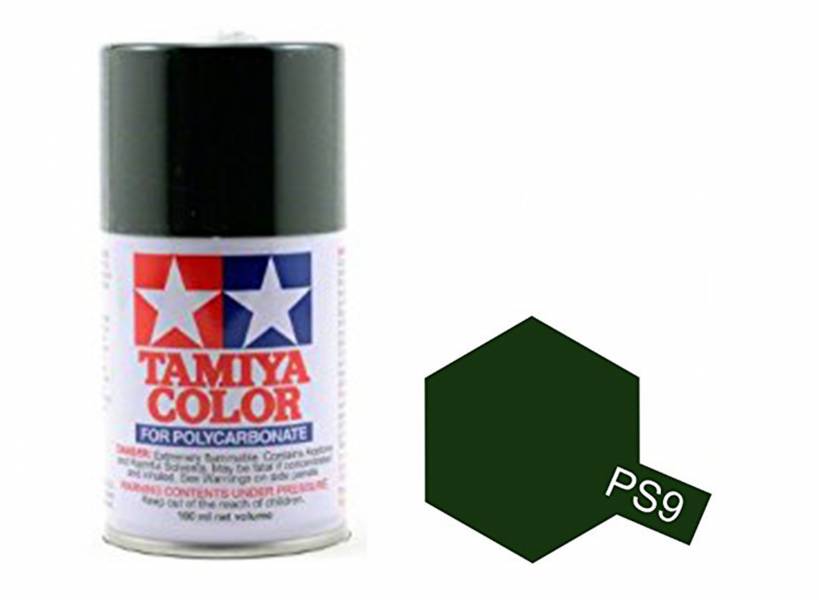 田宮 TAMIYA PS-9 綠色 噴罐 (新配方 耐撞擊、高延展性 ) <硝基漆/100ml> 