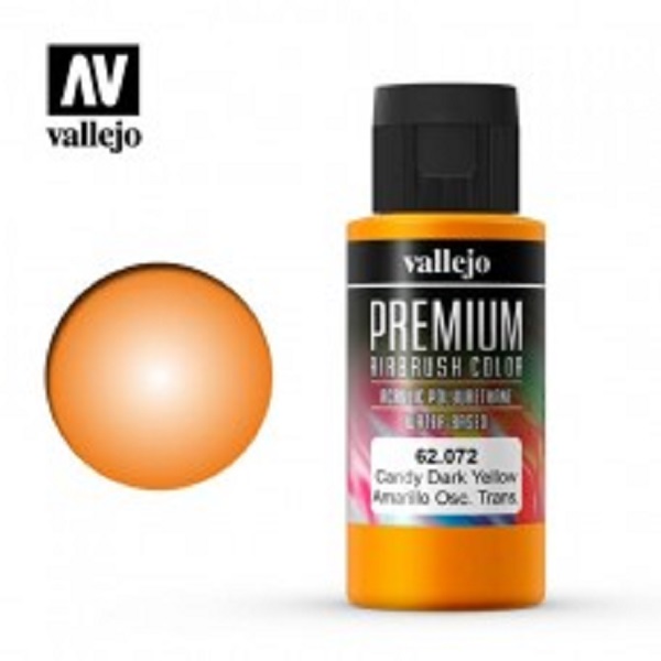 西班牙 Vallejo 高階色彩 Premium Color  62072- 透明暗黃色 60 ml 