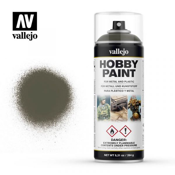 西班牙 Vallejo AV水性漆 HOBBY PAINT 28003 噴罐-俄羅斯綠4BO-400ml 