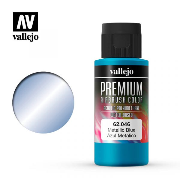 西班牙 Vallejo 高階色彩 Premium Color  62046-  金屬藍色 60 ml 