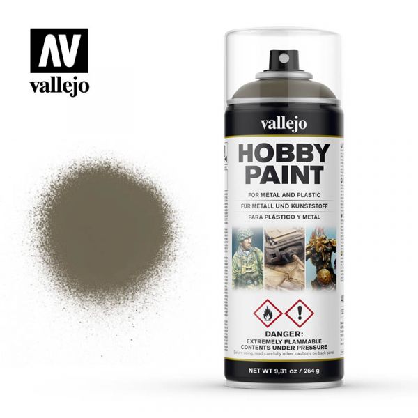 西班牙 Vallejo AV水性漆 HOBBY PAINT 28007 噴罐-俄羅斯軍服色-400ml 