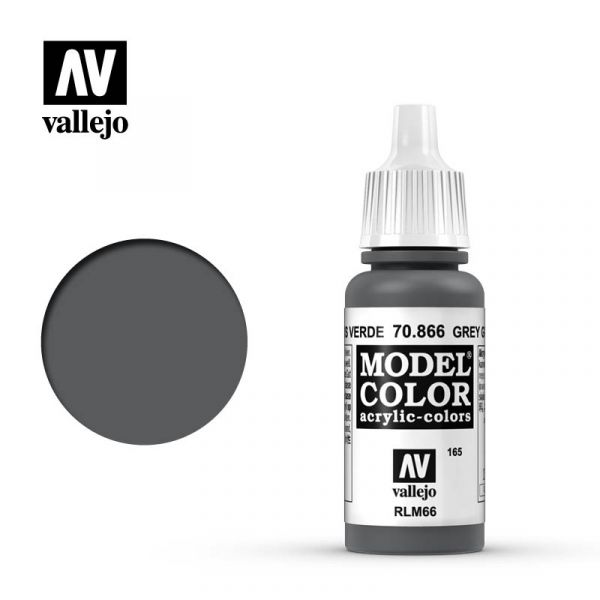 Acrylicos Vallejo -165 - 70866 - 模型色彩 Model Color - 偏灰的綠色 Grey Green - 17 ml. 