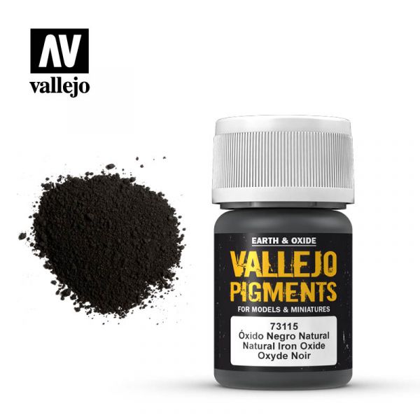 Acrylicos Vallejo - 73115 - 色粉 Pigments - 天然氧化鐵 Natural Iron Oxide - 35 ml. 