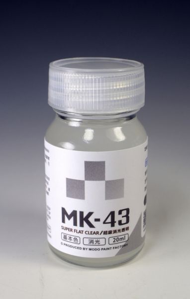 摩多製漆所 MODO 硝基漆 MK-43 超級消光透明 20ml  