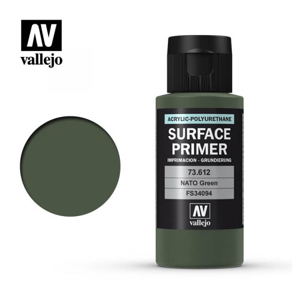 Acrylicos Vallejo - 73612 - 表面底漆 Surface Primer - 北約綠色 60ml 