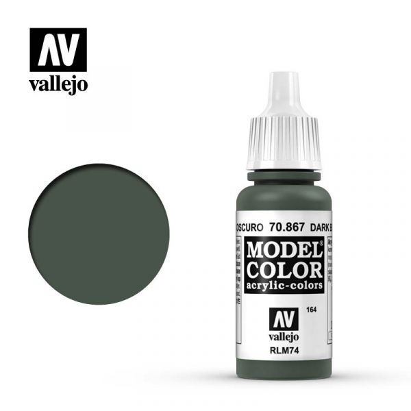 Acrylicos Vallejo -164 - 70867 - 模型色彩 Model Color - 偏暗的藍灰色 Dark Bluegrey - 17 ml. 