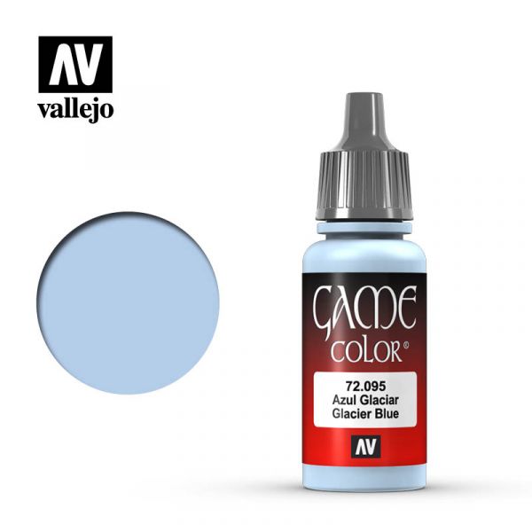 Acrylicos Vallejo -068 - 72095 - 遊戲色彩 Game Color - 冰川藍色 Glacier Blue - 17 ml. 