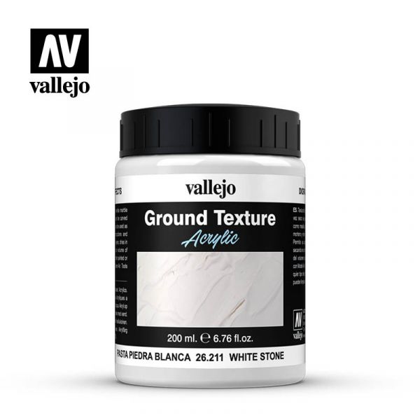 Acrylicos Vallejo -26211 - 佈景效果 Diorama Effects - 白石膏 White Stone Paste 