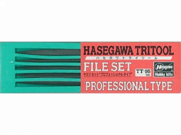 長谷川 HASEGAWA TT-16 模型用精密銼刀 專家型 五支裝 