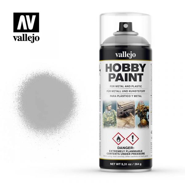 西班牙 Vallejo AV水性漆 HOBBY PAINT 28011 噴罐-灰色底漆-400ml 