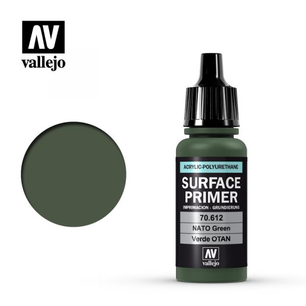 Vallejo AV水性漆 SURFACE PRIMER 70612 北約綠色 17ml 