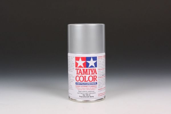 田宮 TAMIYA PS-48 半光澤銀色(金屬電鍍色) 噴罐 (新配方 耐撞擊、高延展性 ) <硝基漆/100ml> 
