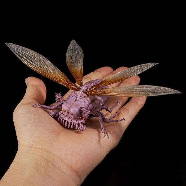 預購8月 海洋堂 TAKEYA 式自在置物 風之谷 牛虻 腐海翅蟲 電影本編色 可動模型 6.5x17cm 