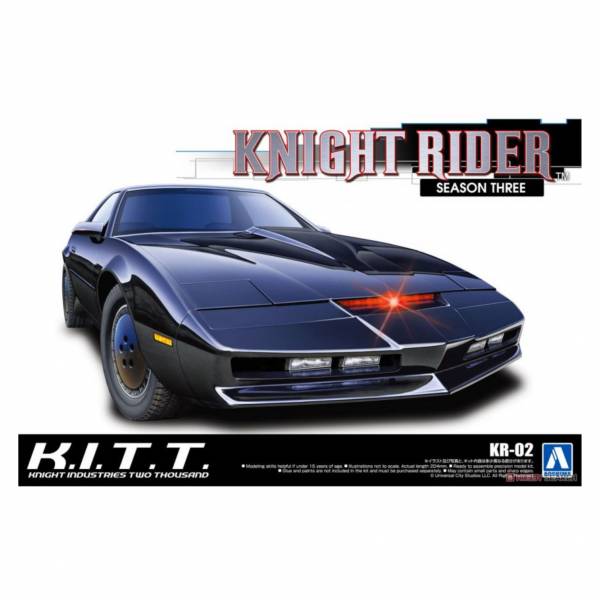 青島社 AOSHIMA 1/24 霹靂遊俠 KR-02 Knight Rider Knight2000 K.I.T.T. 第三季 組裝模型 AOSHIMA 1/24 霹靂遊俠 李麥克 夥計 2000 K.I.T.T. 第四季