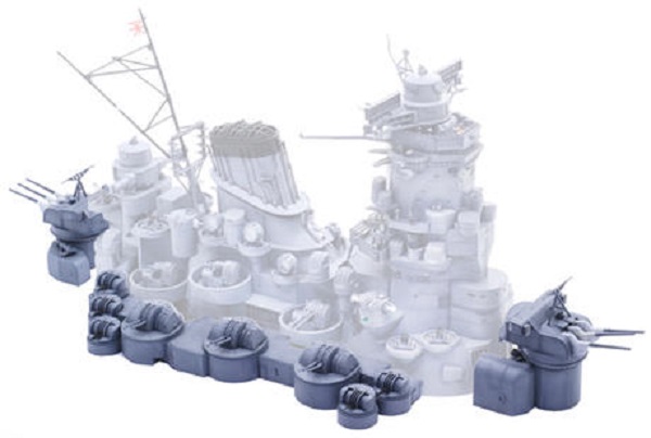 富士美 FUJIM 1/200 船艦模型 裝備品5 020419 戰艦大和 中央構造外郭 