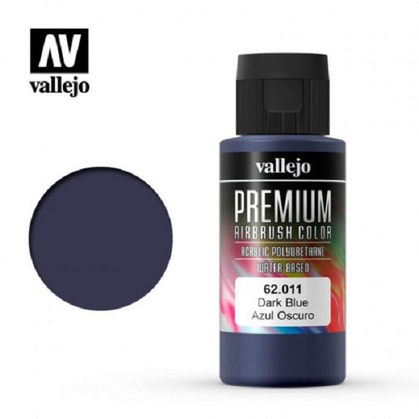 西班牙 Vallejo 高階色彩 Premium Color  62011-  暗藍色 60 ml 