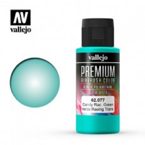 西班牙 Vallejo 高階色彩 Premium Color  62077- 透明競速綠 60 ml 