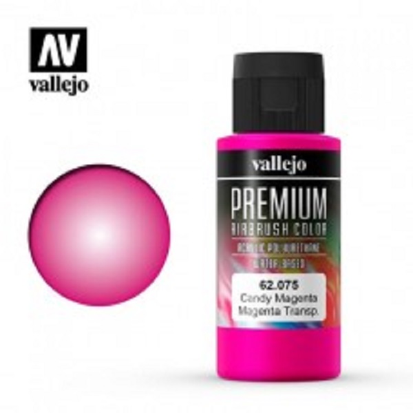 西班牙 Vallejo 高階色彩 Premium Color  62075- 透明洋紅色 60 ml 