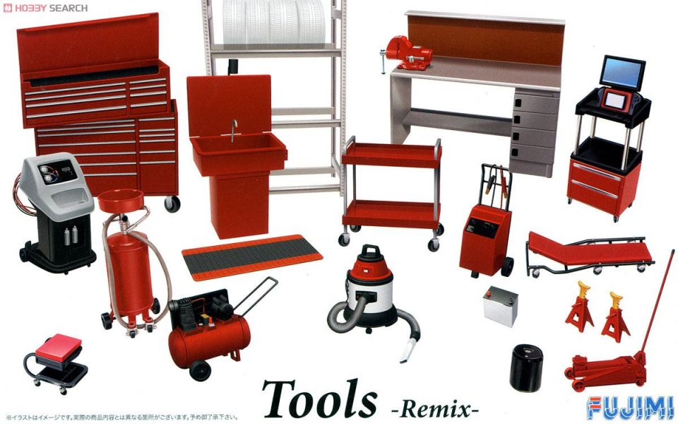 富士美 FUJIMI #114392 1/24 車庫工具系列 28 工具組合包 Tool Remix 微縮 