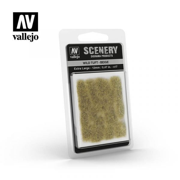 西班牙 Vallejo AV #SC429 Scenery-Wild Tuft- 米色草叢 12mm 