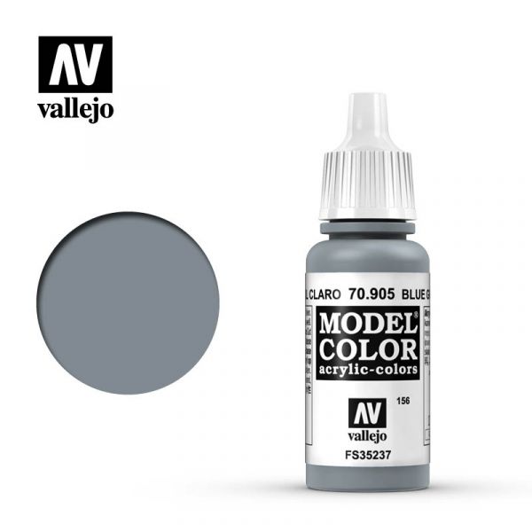 Acrylicos Vallejo -156 - 70905 - 模型色彩 Model Color - 藍灰低飽和色 Blue Grey Pale - 17 ml. 