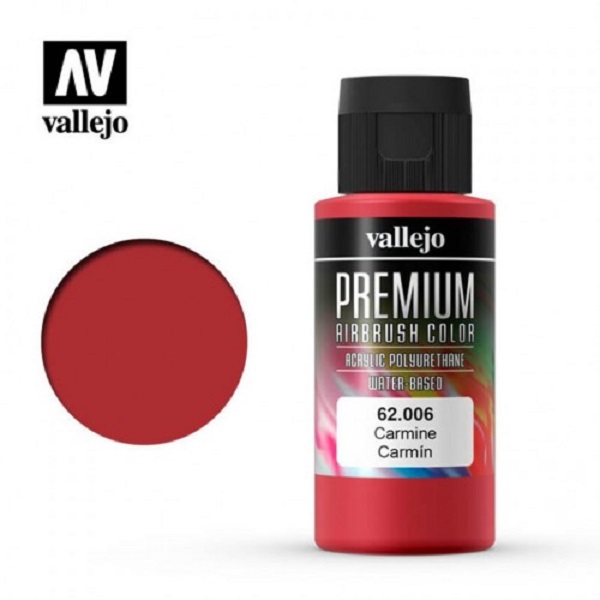 西班牙 Vallejo 高階色彩 Premium Color  62006-  胭脂紅色 60 ml 