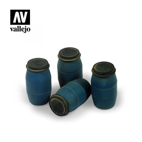 西班牙 Vallejo SC209 造景系列 1/35 現代塑膠桶 4入組 