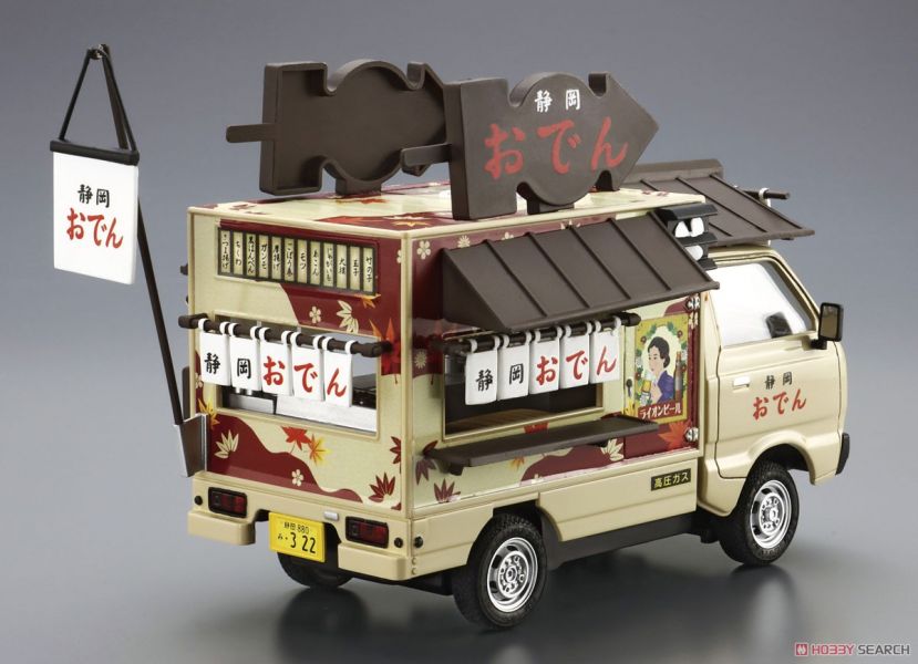 青島社 AOSHIMA 1/24 移動攤販#3 靜岡關東煮車 組裝模型 