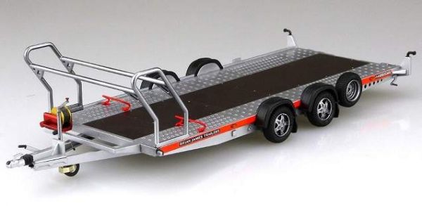 青島社 AOSHIMA 1/24 汽車模型 Brian James拖車A4運輸拖車 組裝模型 