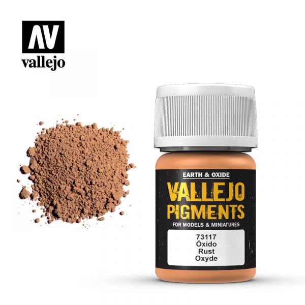 Acrylicos Vallejo - 73117 - 色粉 Pigments - 銹色Rust - 35 ml. 