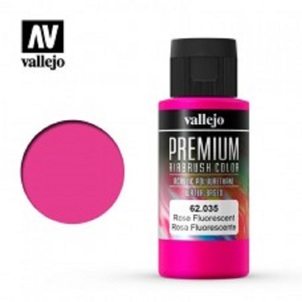 西班牙 Vallejo 高階色彩 Premium Color 62035- 螢光玫瑰色 60 ml 