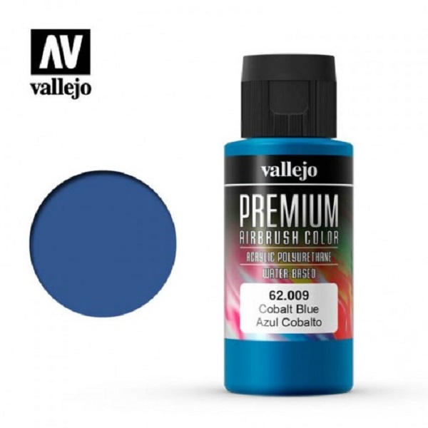 西班牙 Vallejo 高階色彩 Premium Color  62009-  鈷藍色 60 ml 