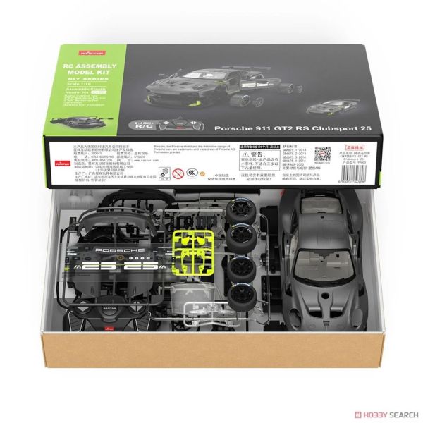 預購6月 童友社 1/18 保時捷 911 GT2 RS Clubsport 25 組裝遙控模型 
