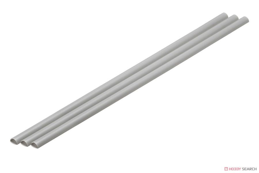 WAVE OM-455 塑膠材料 半圓管(灰) 3.5*7mm(3支入) 