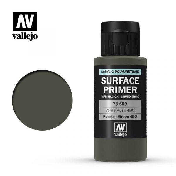Acrylicos Vallejo - 73609 - 表面底漆 Surface Primer - 俄羅斯綠色 60ml 