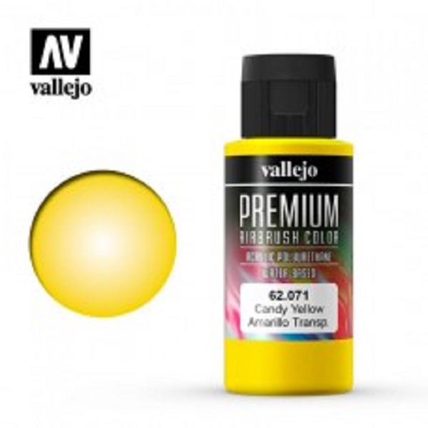 西班牙 Vallejo 高階色彩 Premium Color  62071- 透明黃 60 ml 