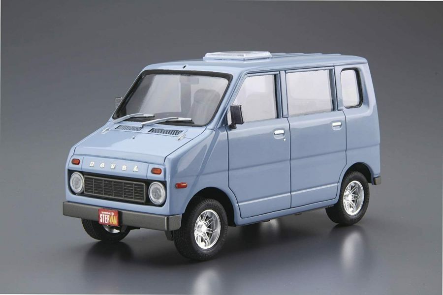 青島社 AOSHIMA 1/20 汽車模型 Honda VA Life Step Van 1974 組裝模型 