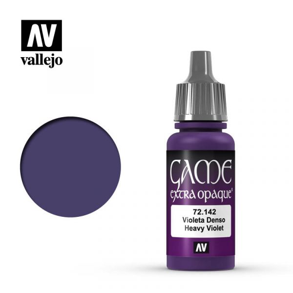 Acrylicos Vallejo -093 - 72142 - 遊戲色彩 Game Color - 重紫色（不透明漆） Heavy Violet - 17 ml. 
