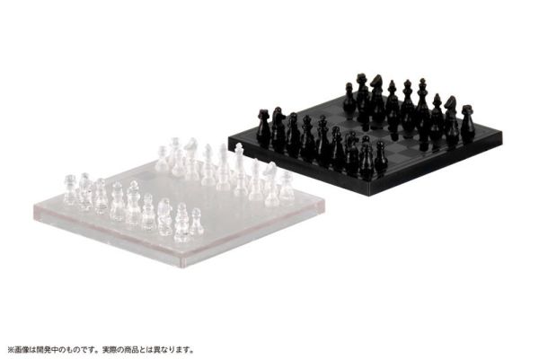 預購7月 M.I.C Pripra 1/12 公仔用西洋棋 透明x黑 模型 