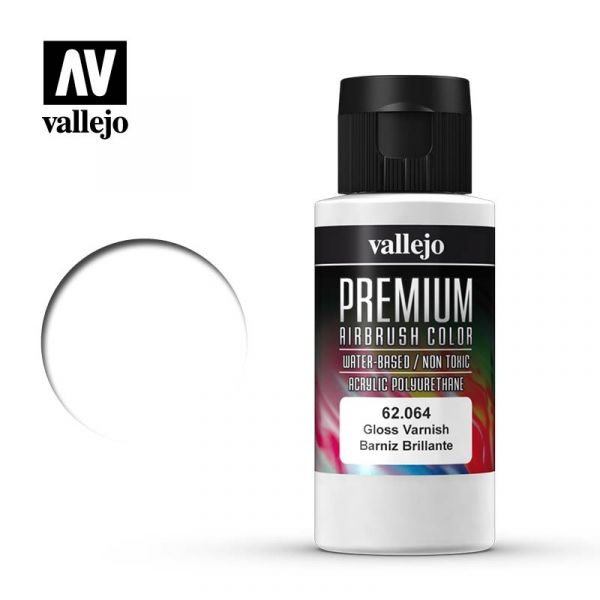 西班牙 Vallejo 高階色彩 Premium Color  62064- 亮光保護漆 60 ml 