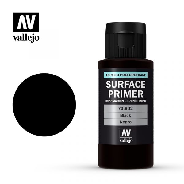 西班牙 Vallejo AV水性漆 SURFACE PRIMER 73602 黑色 60ml 