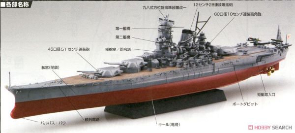 富士美Fujimi 1/700 #460536 艦NEXT 003 日本海軍戰艦 紀伊 