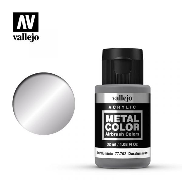 Acrylicos Vallejo - 77702 - 金屬色彩 Metal Color - 杜拉鋁 Duraluminium - 32 ml. 