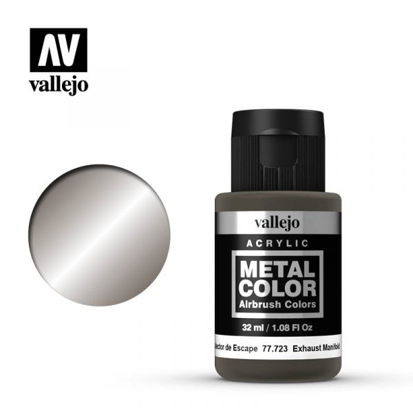 Acrylicos Vallejo - 77723 - 金屬色彩 Metal Color - 排氣歧管 Exhaust Manifold - 32 ml. 