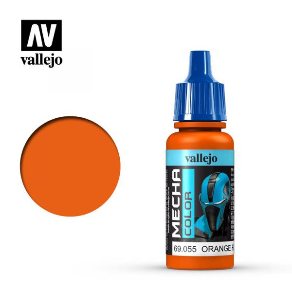 西班牙 Vallejo AV水性漆 Mecha Color # 69055 螢光橙色 