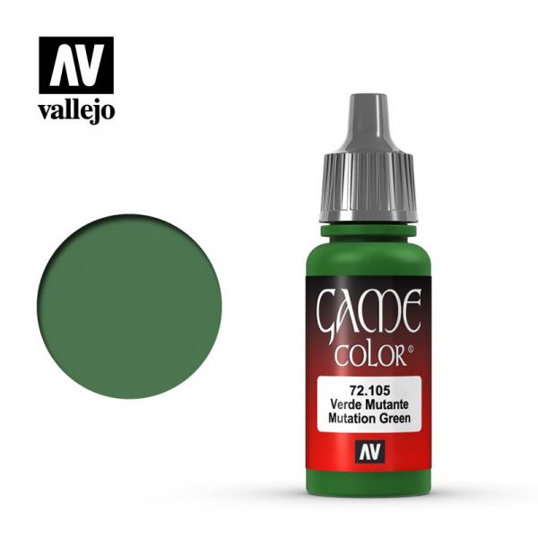 Acrylicos Vallejo -078 - 72105 - 遊戲色彩 Game Color - 異變綠色 Mutation Green - 17 ml. 